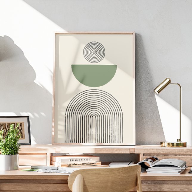 Minimal contemporary med geometrisk båge poster (Skapare uppladdad)