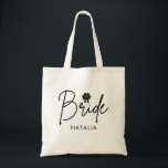 Minimal Coquette Bow Skrift Brud Tygkasse<br><div class="desc">The Minimal Coquette Bow Script Bride Tote Bag är ett chic och praktiskt tillbehör för bruden. Med en delikat rosett och elegant skrift är den perfekt för att bära det viktigaste på den stora dagen och därefter.</div>