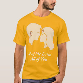 Minimal Couple Silhouette Happy Valentines Day T Shirt