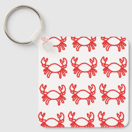 Minimal Crab Zodiac Keychain – Modern Nyckelring