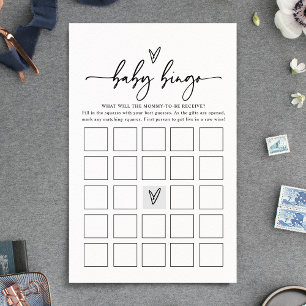 Minimal Cute Baby Bingo Baby Shower-lek