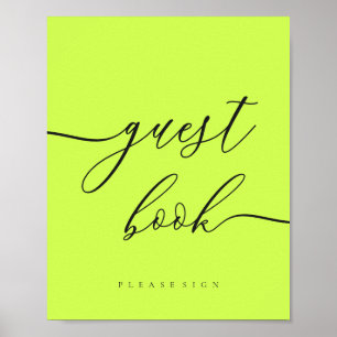 Minimal Cyber Lime Jet Black firande gäst Poster