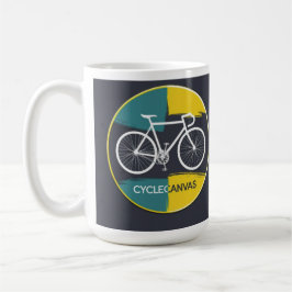 Minimal cykelillustration – kaffemugg