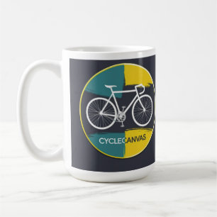 Minimal cykelillustration – kaffemugg