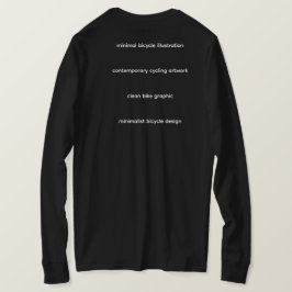 Minimal cykelillustration – t shirt
