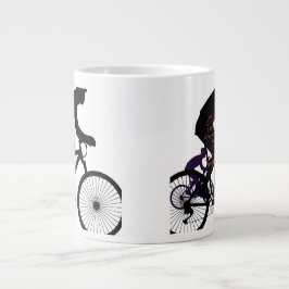 Minimal cykelkonst jumbo mugg