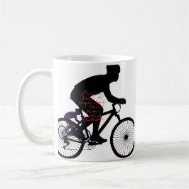 Minimal cykelkonst kaffemugg
