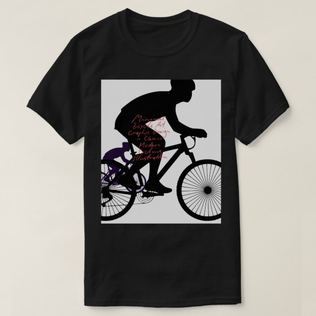 Minimal cykelkonst  t shirt (Design framsida)