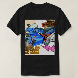Minimal cykelkonstgrafik – Modern motorcykel T Shirt