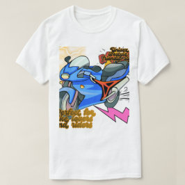 Minimal cykelkonstgrafik – Modern motorcykel T Shirt