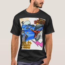 Minimal cykelkonstgrafik – Modern motorcykel T Shirt