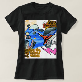 Minimal cykelkonstgrafik – Modern motorcykel T Shirt