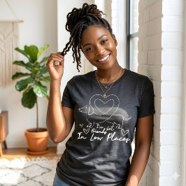 Minimal Dachshund Linjearbeten Roligt Citat om Hun T Shirt