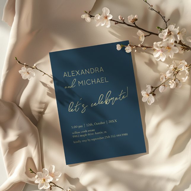 Minimal dark Elegant Engagement Typography Inbjudningar (Skapare uppladdad)