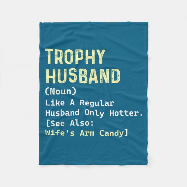 Minimal definition av trofémake på hustruns arm fleecefilt (Framsidan)