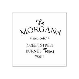 minimal dekorativ Returadress Frimärke Stämpel