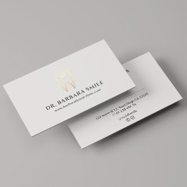 Minimal dentaltandläkares Möte Visitkort