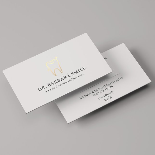 Minimal dentaltandläkares Möte Visitkort (Minimal Dentist Dental Clinic Appointment Business Card
)