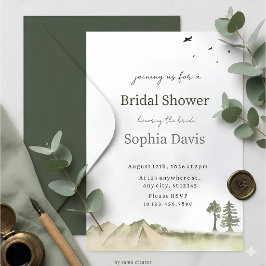 Minimal Desert Bridal Shower Invite Editable Inbjudningar