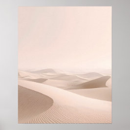 Minimal Desert Dunes Wall Art Print Poster