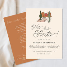 Minimal Desert Fiesta Bachelorette Helg