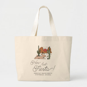Minimal Desert Fiesta Bachelorette Helg Jumbo Tygkasse