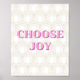 Minimal design, Choose Joy Affisch 