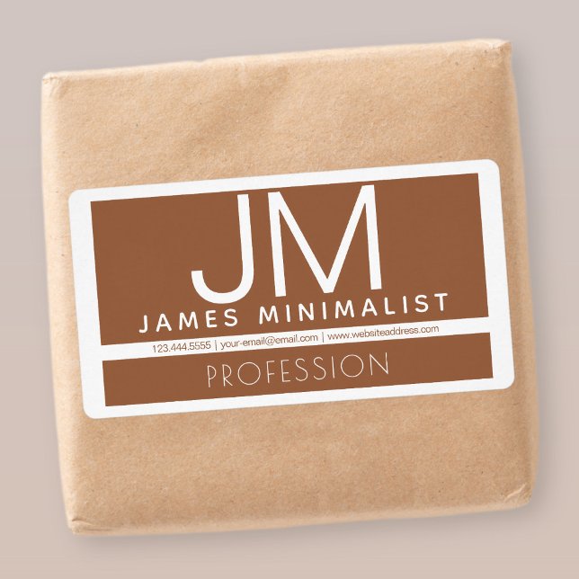 Minimal design för modern Professionell | Brun och Fraktsedel (Skapare uppladdad)