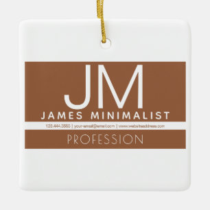 Minimal design för modern Professionell Brun och Julgransprydnad Keramik