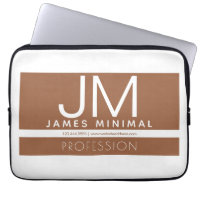 Minimal design för modern Professionell | Brun och