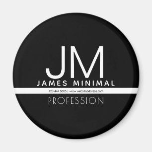 Minimal design för modern Professionell Svartvit Magnet