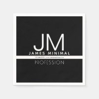 Minimal design för modern Professionell | Svartvit