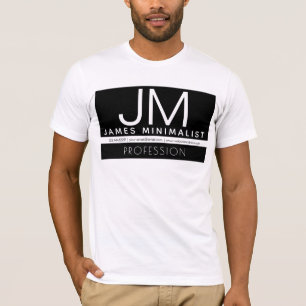 Minimal design för modern Professionell Svartvit T Shirt