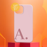 Minimal design med ett enormt Monogram - Rosa i Ro<br><div class="desc">Neutralt rosa och ro guld färg med ett modernt serif-teckensnitt för ditt monogram eller annan text. Bakgrunden färg och texten kan ändras om du klickar på det avancerade färg-området. Om teckningen fortfarande behöver justeras klickar du på knappen Anpassa den här. Detta kommer att föra dig till ett designområde där du...</div>