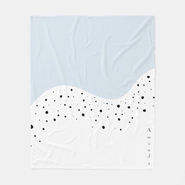 Minimal design med punkter fleecefilt (Framsidan)