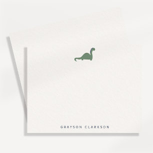 Minimal dinosaur barnkort meddelande