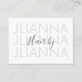 Minimal djärv text Makeup Salong Nails Ögonfransar Visitkort