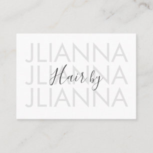 Minimal djärv text Makeup Salong Nails Ögonfransar Visitkort