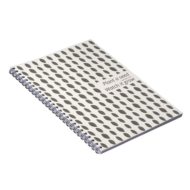 Minimal Dot Pattern Notebook – Plant a Seed Anteckningsbok (Högra Sidan)