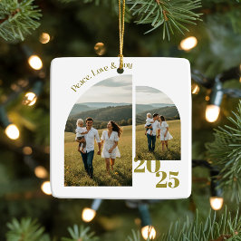 Minimal Double Sided Arch Two Photo Julgransprydnad Keramik