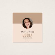Minimal Doula-identitetsfotodesign i mjuk beige