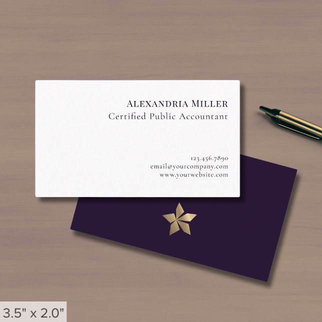 Minimal Elegance Guld Logotyp Visitkort (Skapare uppladdad)