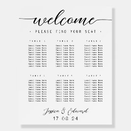 Minimal Elegant 6 Bord - foto Modern för platsdiag