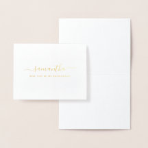 Minimal Elegant blir min Bridesmaid Guld