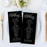 Minimal Elegant Classic Bröllop Food Menu Meny<br><div class="desc">Detta är en minimalistisk meny i elegant bröllop.</div>