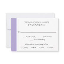 Minimal Elegant Digital Lavender Lila Bröllop