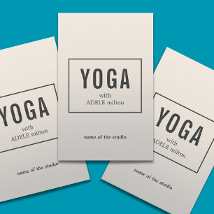 Minimal Elegant Faux Silver Yoga-instruktor Flygblad