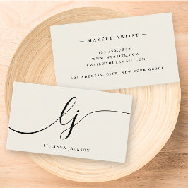Minimal Elegant för lyxfantig svartvit elfenben me Visitkort