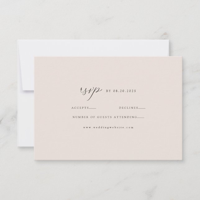 Minimal elegant för modern Taupe OSA Kort (Framsida)