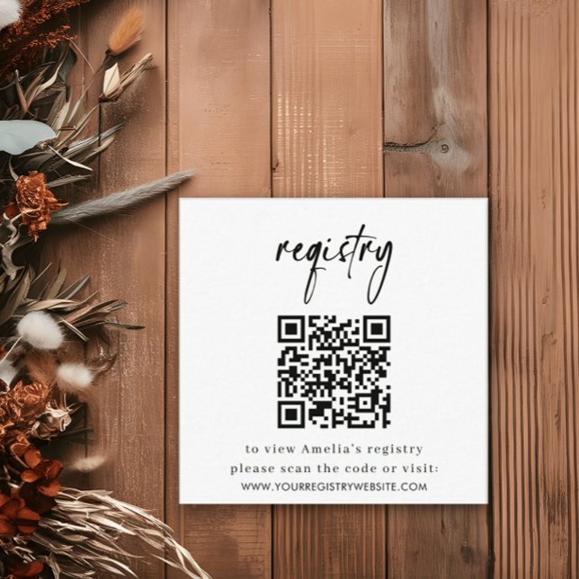 Minimal elegant för register - babyvisningsprogram tilläggskort (Skapare uppladdad)